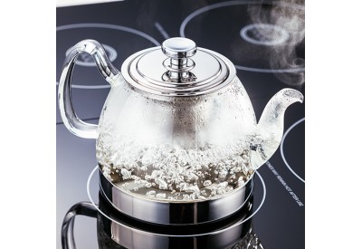 Judge Hob Top Glass Teapot (900ml or 1.2L) with Removable Stainless Steel Infuser
